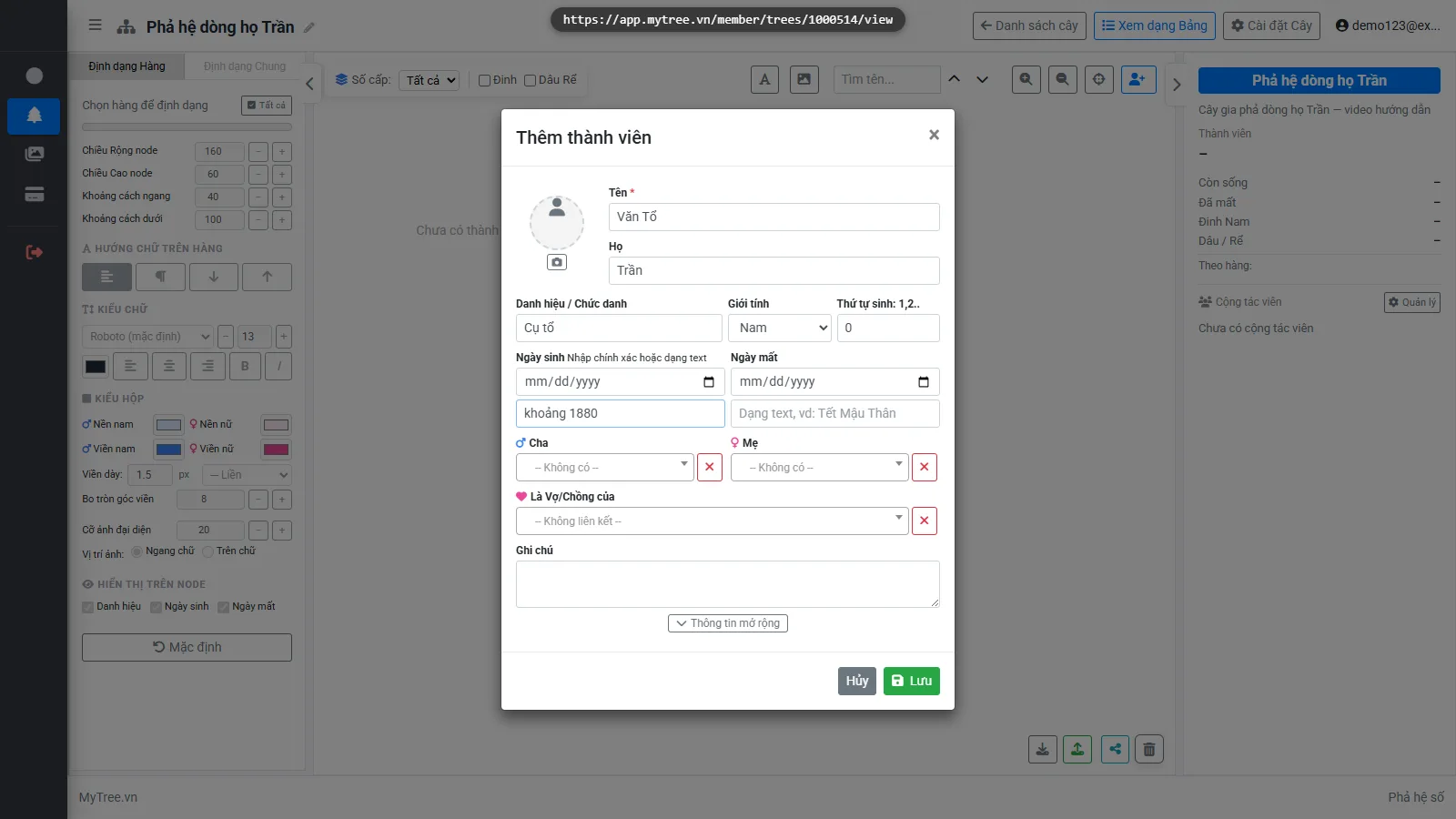 Giao diện MyTree 8