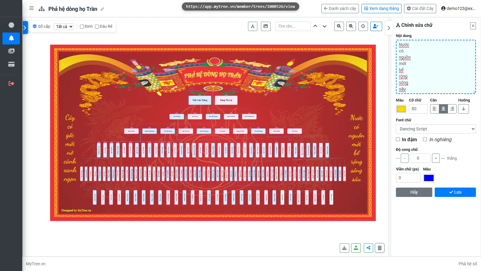 Giao diện MyTree 11